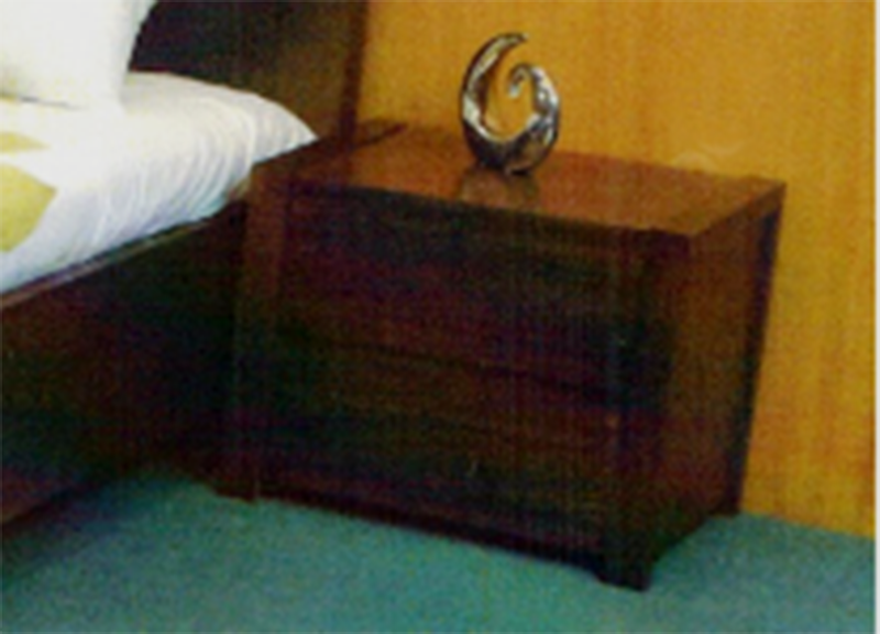 MONROE 2 DRAWER BEDSIDE TABLE - ASH