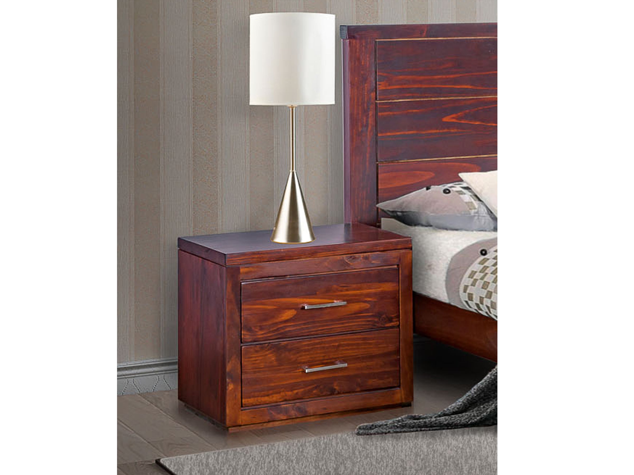 NARRABEEN (14-15-15-20-21-18-5) SINGLE OR KING SINGLE 3 PIECE BEDROOM SUITE  - WALNUT(#219)