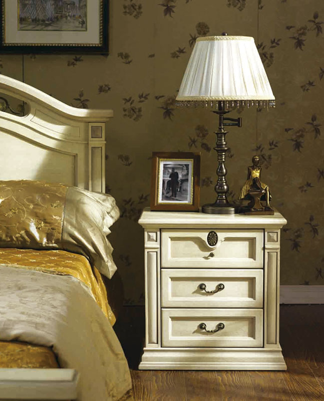 CASINO (BE-313) BEDSIDE - LIME WASH WHITE