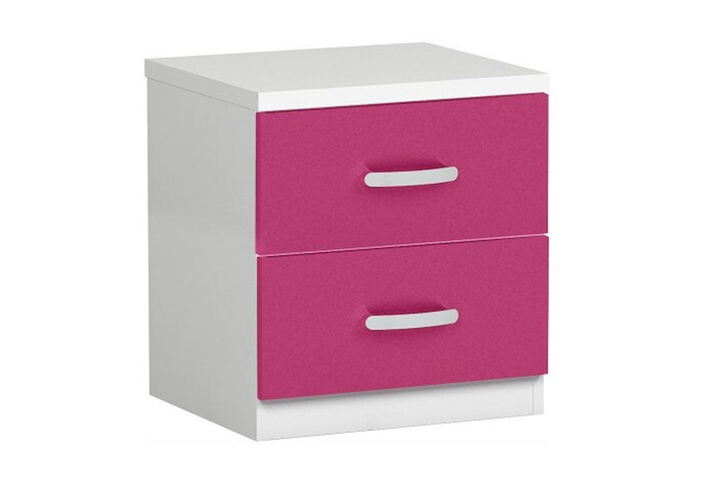 CASE  TWO DRAWER BEDSIDE TABLE  -   TWO TONE