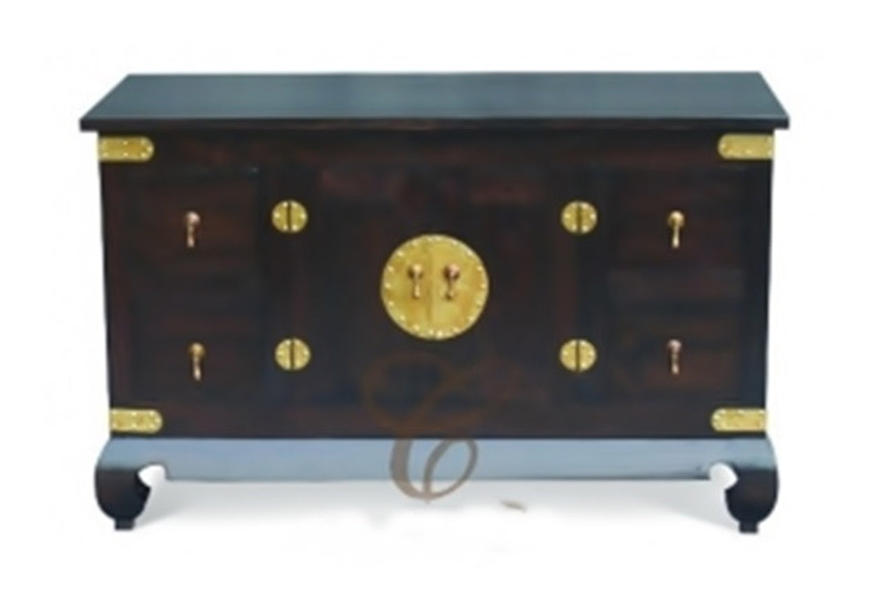 CHINESE2 DOOR 4 DRAWER  BUFFET ( SB 204 CSN) -750(H) X 1200(W) -  MAHOGANY OR CHOCOLATE