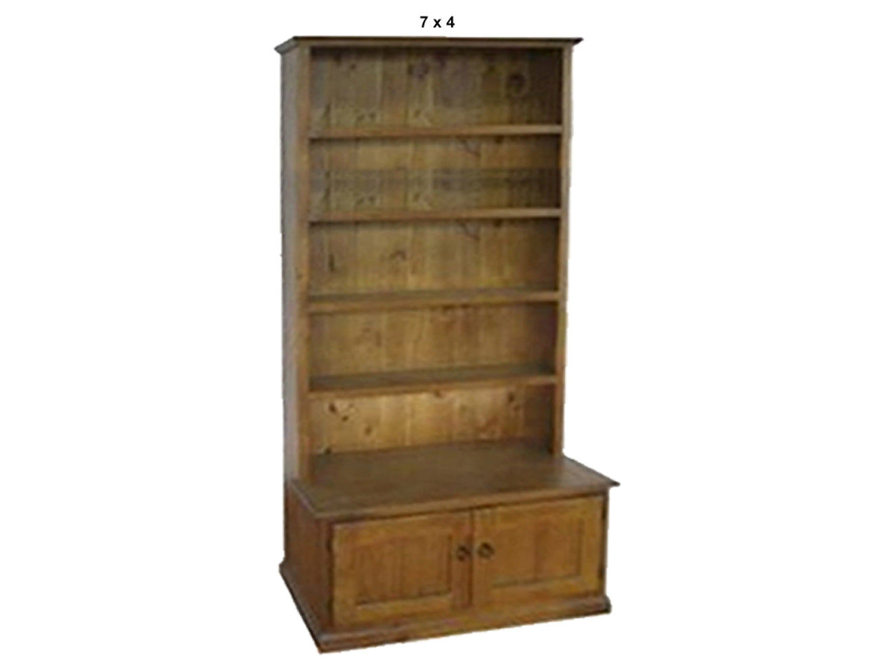 COLONIAL (AUSSIE MADE) BOOKCASE COMBO WITH BOTTOM DOORS COLLECTION - ASSORTED STAINED COLOURS - STARTING FROM $699