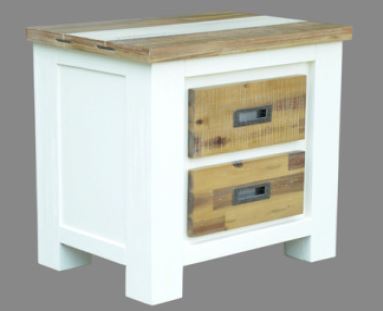 MERIDIEN 2 DRAWERS  BEDSIDE TABLE (MODEL- 1-3-20-15-14-1)