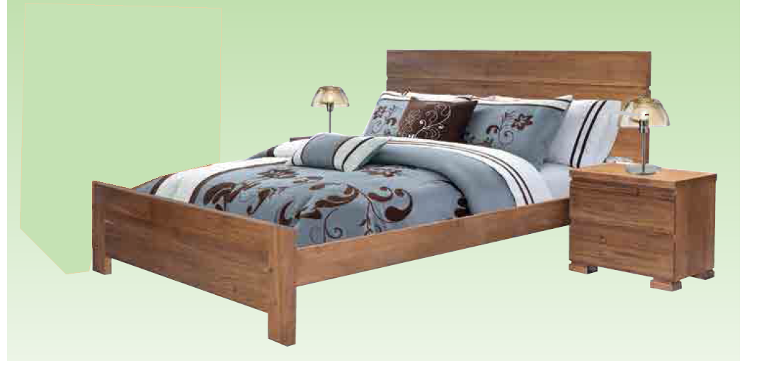 TOPAZ 18''  2 DRAWERS BEDSIDE TABLE - (18-9-15) - VIC ASH