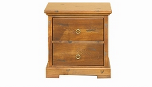 DONSILIA 2  DRAWER BEDSIDE TABLE (AUSSIE MADE)  - ASSORTED COLOURS