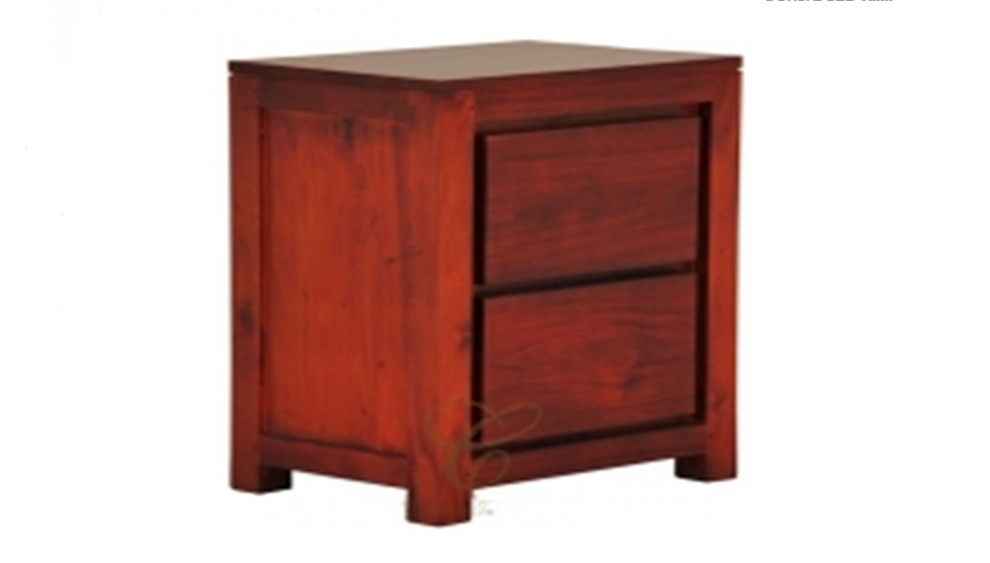 AMSTERDAM 2 DRAWER  BEDSIDE  (BS 002  TA) - ASSORTED COLOURS