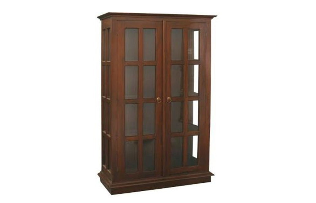 BANNY (DC200GL) DISPLAY CABINET (1800H x 1000W) - CHOCOLATE OR MAHOGANY