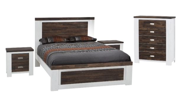 ESSENTILA 5 DRAWER TWO TALLBOY 1200(H) X 1000(W) (AUSSIE MADE) - ASSORTED COLOURS