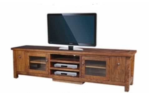  DUOLYN  AMERICAN OAK    LOWLINE TV  DVD ENTERTAINMENT UNIT - (MODEL16-1-18-1-13-15-21-914-20) - 575(H) X 2200(W)- AS PICTURED
