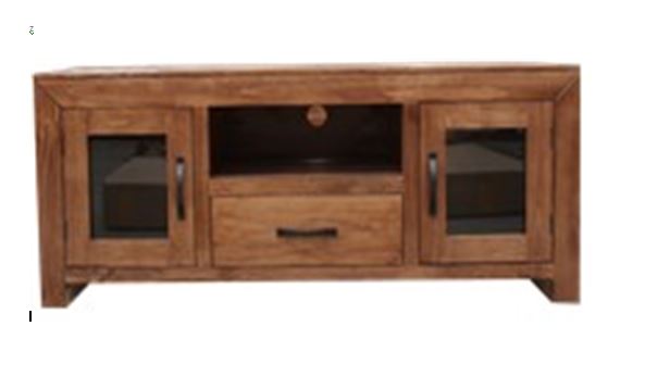 FRANK  (UNIT 3) TV ENTERTAINMENT UNIT WITH 2 DOORS & 1 DRAWER (MODEL:6-18-1-14-11) - 595(H) x 1420(W) - BALTIC (#503).