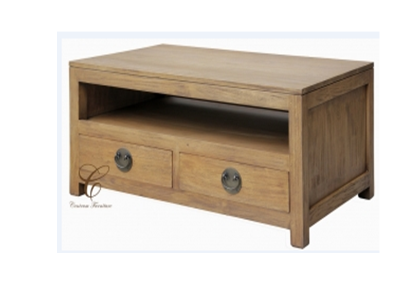 VIENNA 4 DRAWER  COFFEE TABLE (CT 004 VIE)  -  1000(W) X 600(D)- NATURAL TEAK