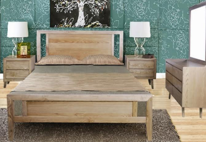 OHKLAHOMA KING 6 PIECE  (THE LOT)  BEDROOM SUITE  ( MODEL 1-19-3-5-14-19-9-15-14)