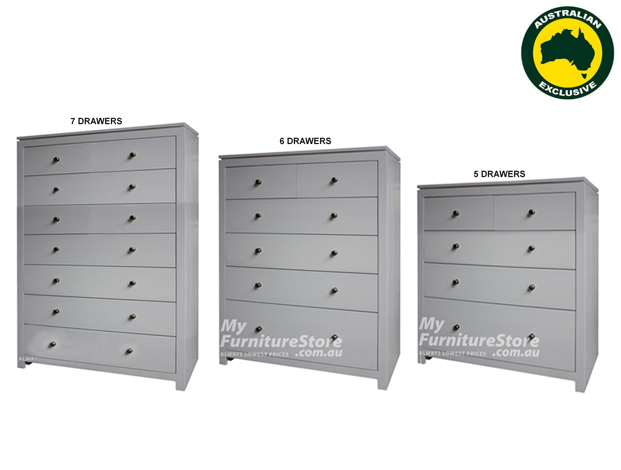 CELINE (AUSSIE MADE) TALLBOY COLLECTION - ASSORTED PAINTED COLOURS - STARTING FROM $999