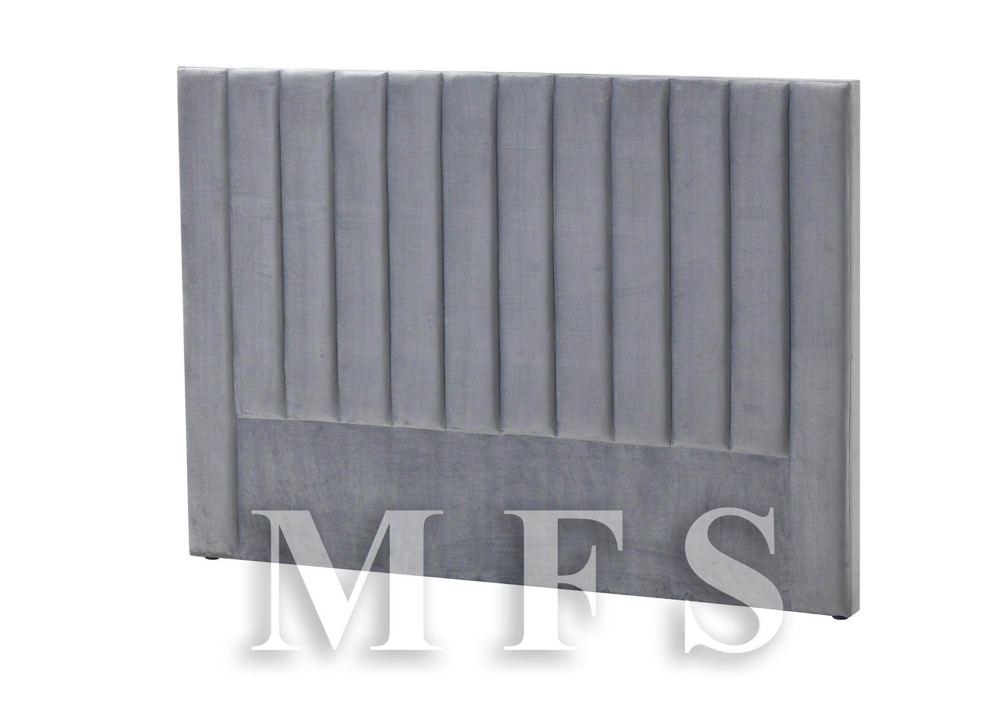 QUEEN MACTAN FABRIC BEDHEAD - GREY - READY TO GO