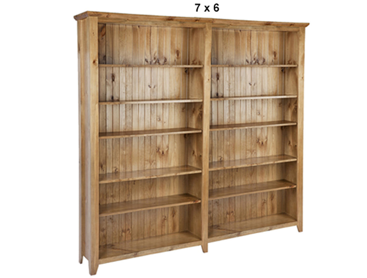 CHUNKY (AUSSIE MADE) HIGHLINE BOOKCASE (3 SECTIONS) PIGEON PAIRED COLLECTION - ASSORTED STAINED COLOURS - STARTING FROM $1399