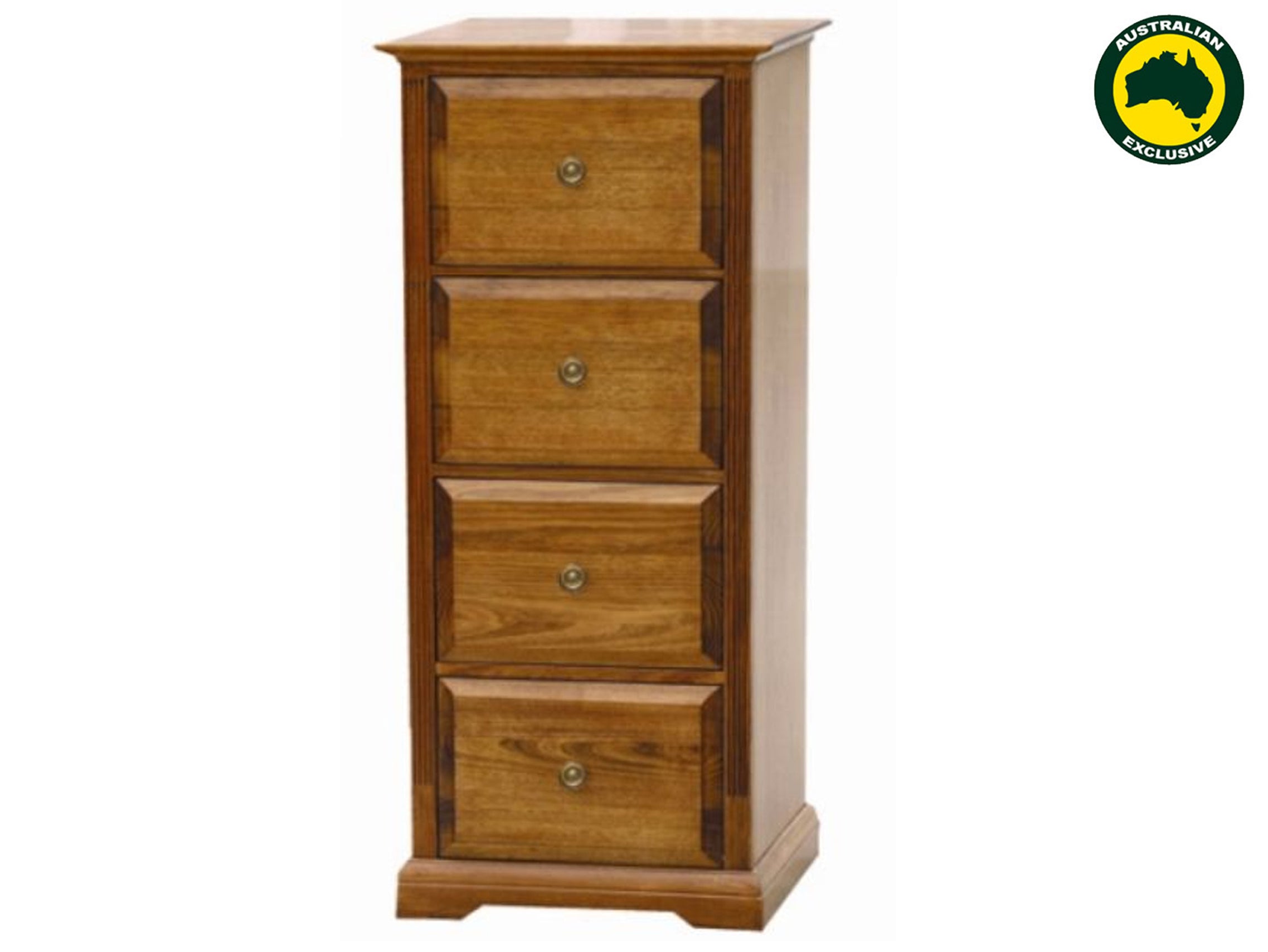CHURACHS (AUSSIE MADE) FILING CABINET COLLECTION - TASSIE OAK COMBINATION - ASSORTED STAINED COLOURS - STARTING FROM $899