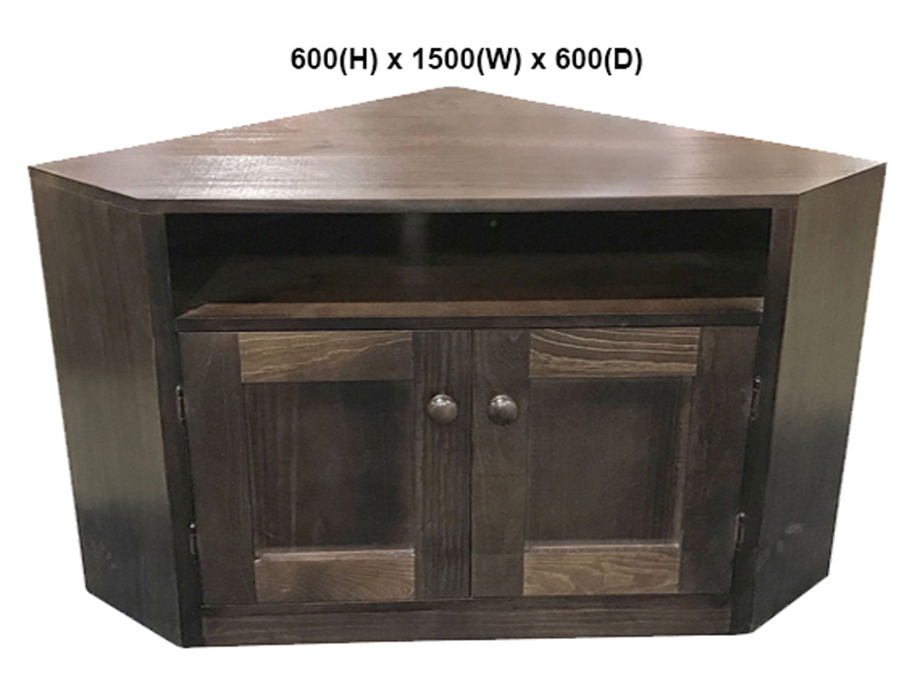 CLAUDE (AUSSIE MADE) CORNER TV STAND COLLECTION  - ASSORTED STAINED COLOURS - STARTING FROM $599