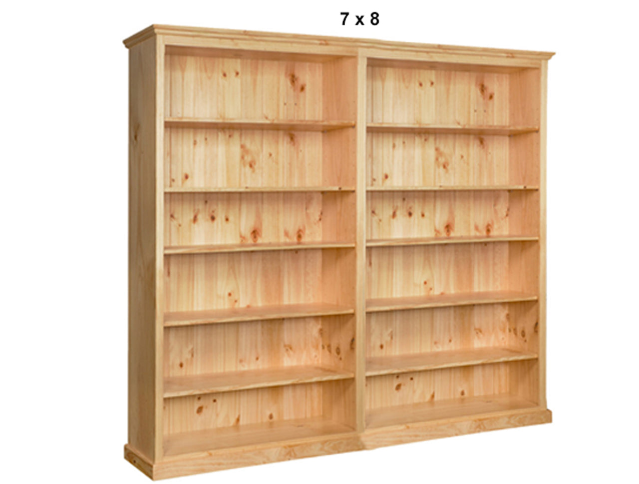 COLONIAL (AUSSIE MADE) BOOKCASE PIGEON PAIRED COLLECTION - ASSORTED STAINED COLOURS - STARTING FROM $1299