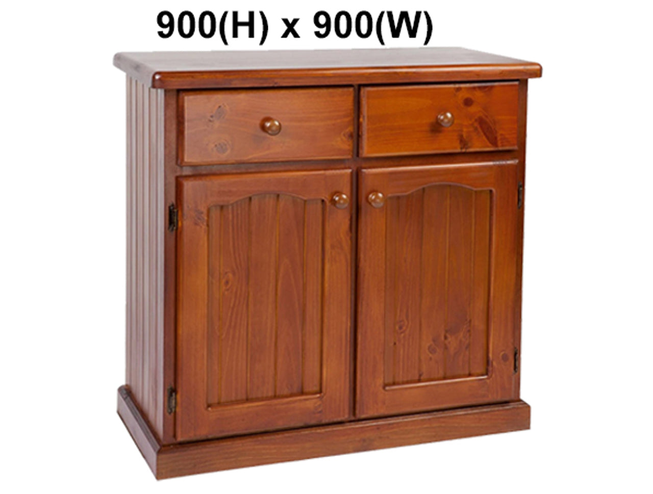 MUDGEE / COLONIAL (AUSSIE MADE) THICK TOP 2 DOOR / 2 DRAWER BUFFET - ASSORTED STAINED COLOURS - STARTING FROM $599