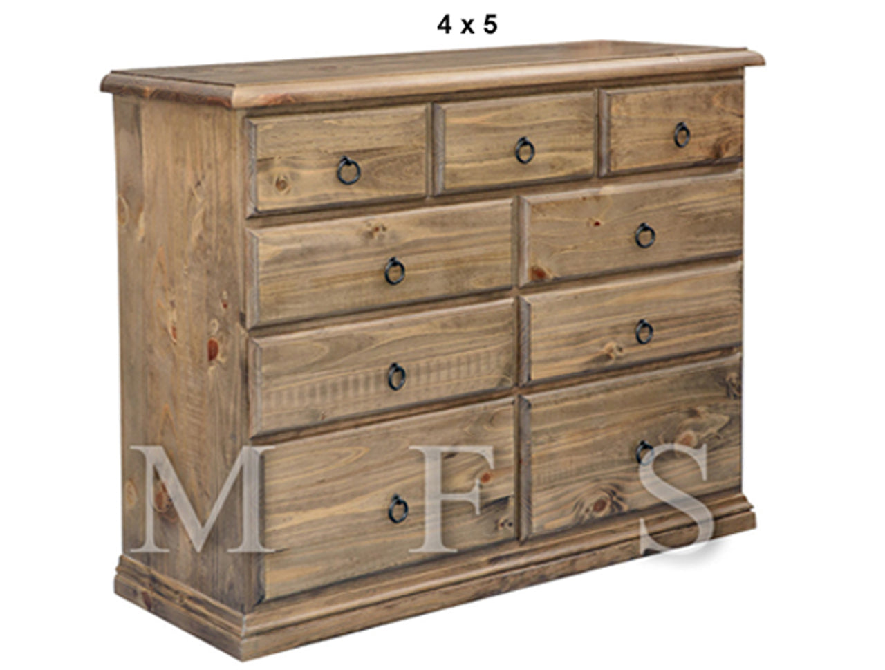 CRONULLA (AUSSIE MADE) 9 DRAWER SPLIT TOP CHEST COLLECTION - ASSORTED STAINED COLOURS - STARTING FROM $999