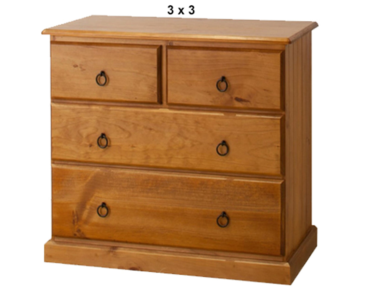 CRYSTAL (AUSSIE MADE) 4 DRAWER LOWBOY COLLECTION - ASSORTED STAINED COLOURS - STARTING FROM $599