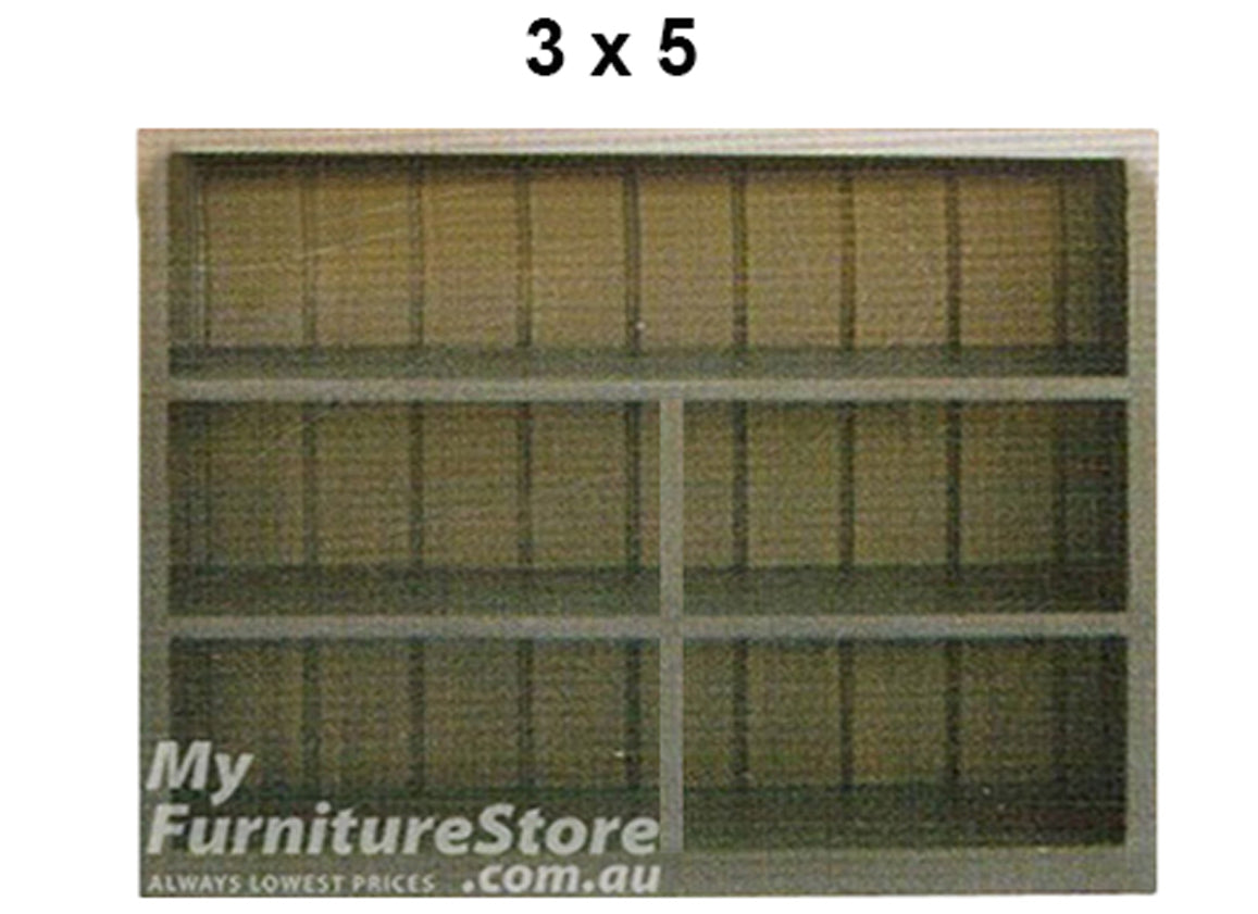 CUBE (AUSSIE MADE) LOWLINE BOOKCASE COLLECTION - TASMANIA OAK COMBINATION - ASSORTED STAINED COLOURS - STARTING FROM $649