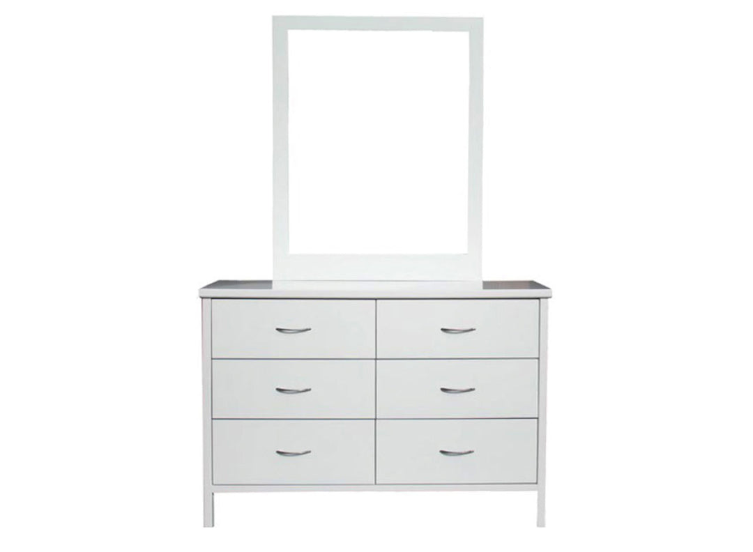 DALBY (CUSTOM MADE) DRESSING TABLE WITH MIRROR - 890(H) X 1250(W) - ASSORTED COLOURS
