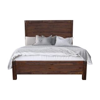 KING SINGLE ENDLICHERI BED FRAME - OAK OR CHOCOLATE