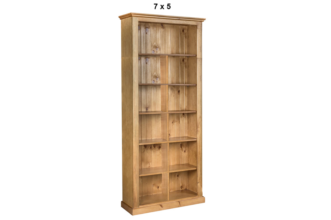 DOUBLEBAY (AUSSIE MADE) HIGHLINE BOOKCASE WITH 70mm FACINGS COLLECTION - ASSORTED COLOURS - STARTING FROM $599