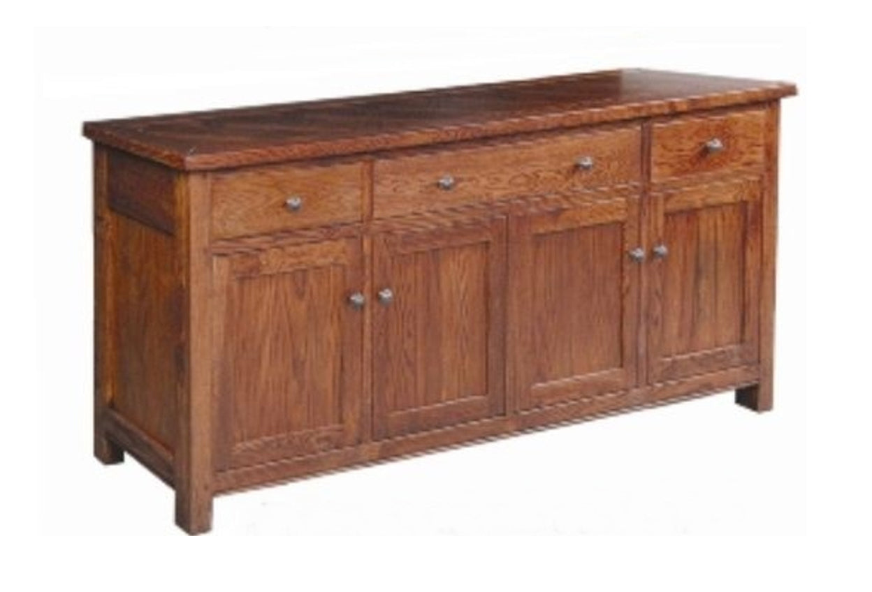  DUOLYN AMERICAN OAK 4 DOOR HARWOOD BUFFET -890(H) X 2010(W)  (MODEL16-1-18-1-13-15-21-914-20) - AS PICTURED