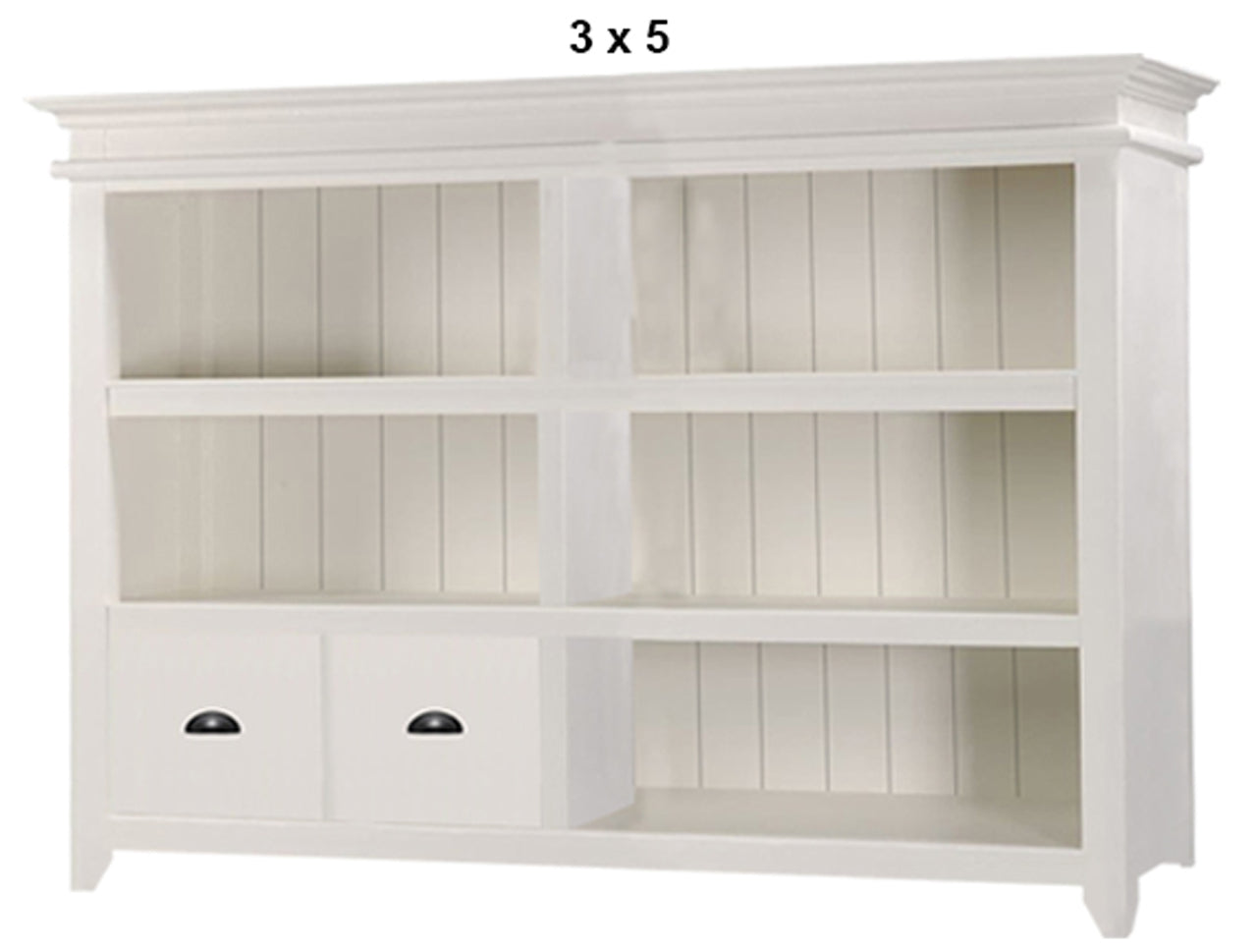DARIA (AUSSIE MADE) LOWLINE BOOKCASE WITH 2 DRAWERS COLLECTION - ASSORTED PAINTED COLOURS - STARTING FROM $1049