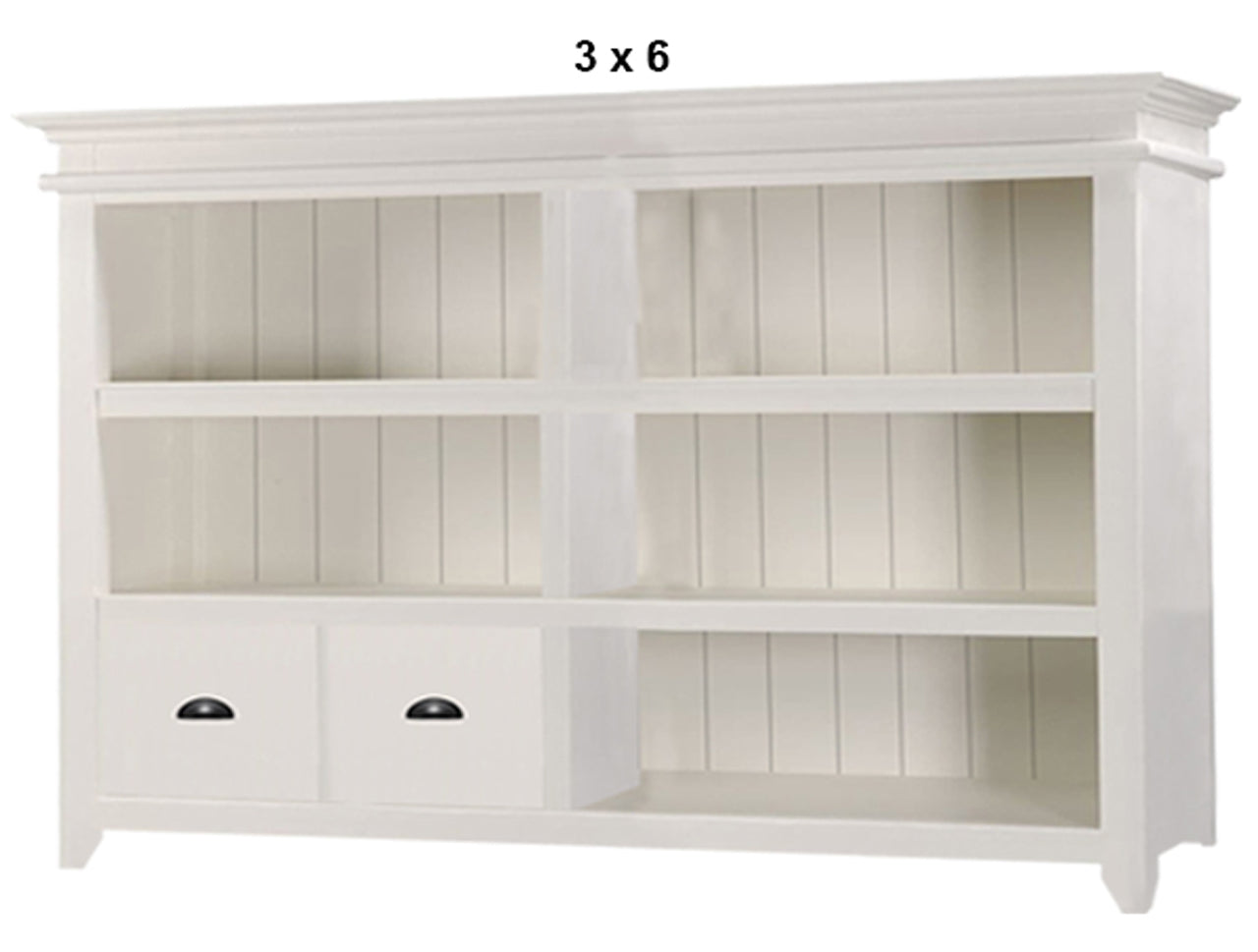 DARIA (AUSSIE MADE) LOWLINE BOOKCASE WITH 2 DRAWERS COLLECTION - ASSORTED PAINTED COLOURS - STARTING FROM $1049