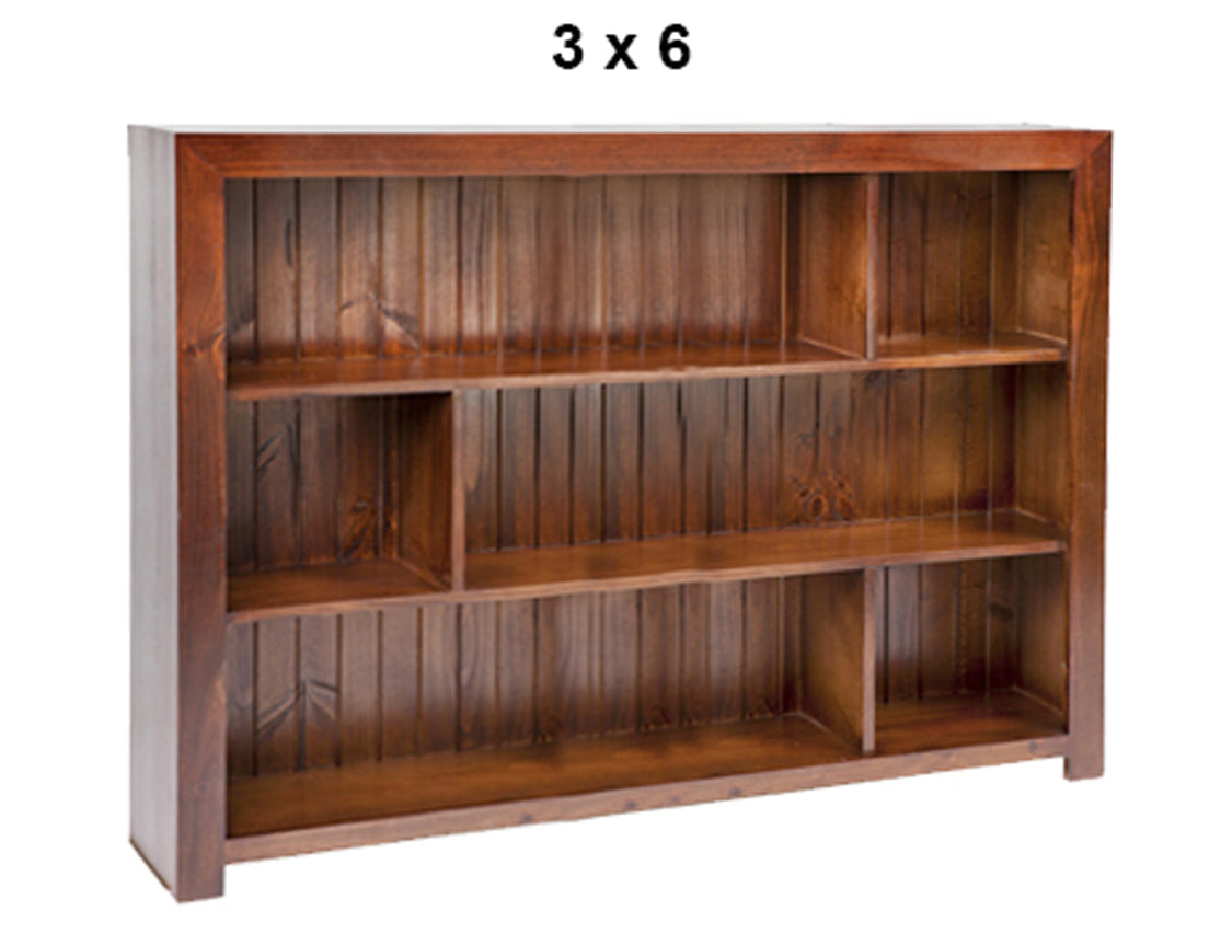 DERBY (AUSSIE MADE) LOWLINE BOOKCASE COLLECTION - ASSORTED STAINED COLOURS - STARTING FROM $399