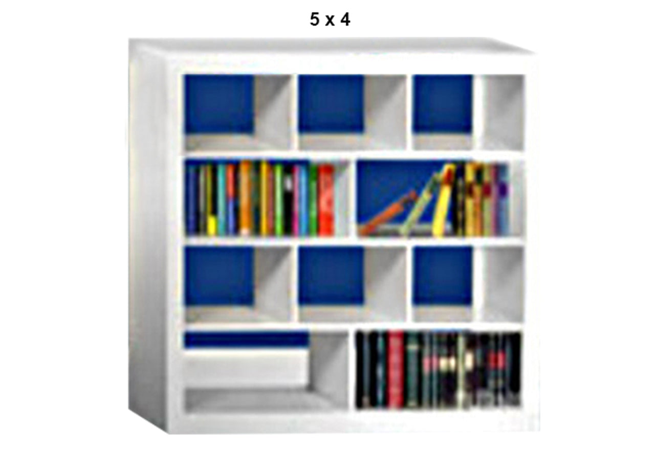 DERBY (AUSSIE MADE) WITH 70mm FACING LOWLINE BOOKCASE WITH KICKBOARD - ASSORTED PAINTED COLOURS - STARTING FROM $599