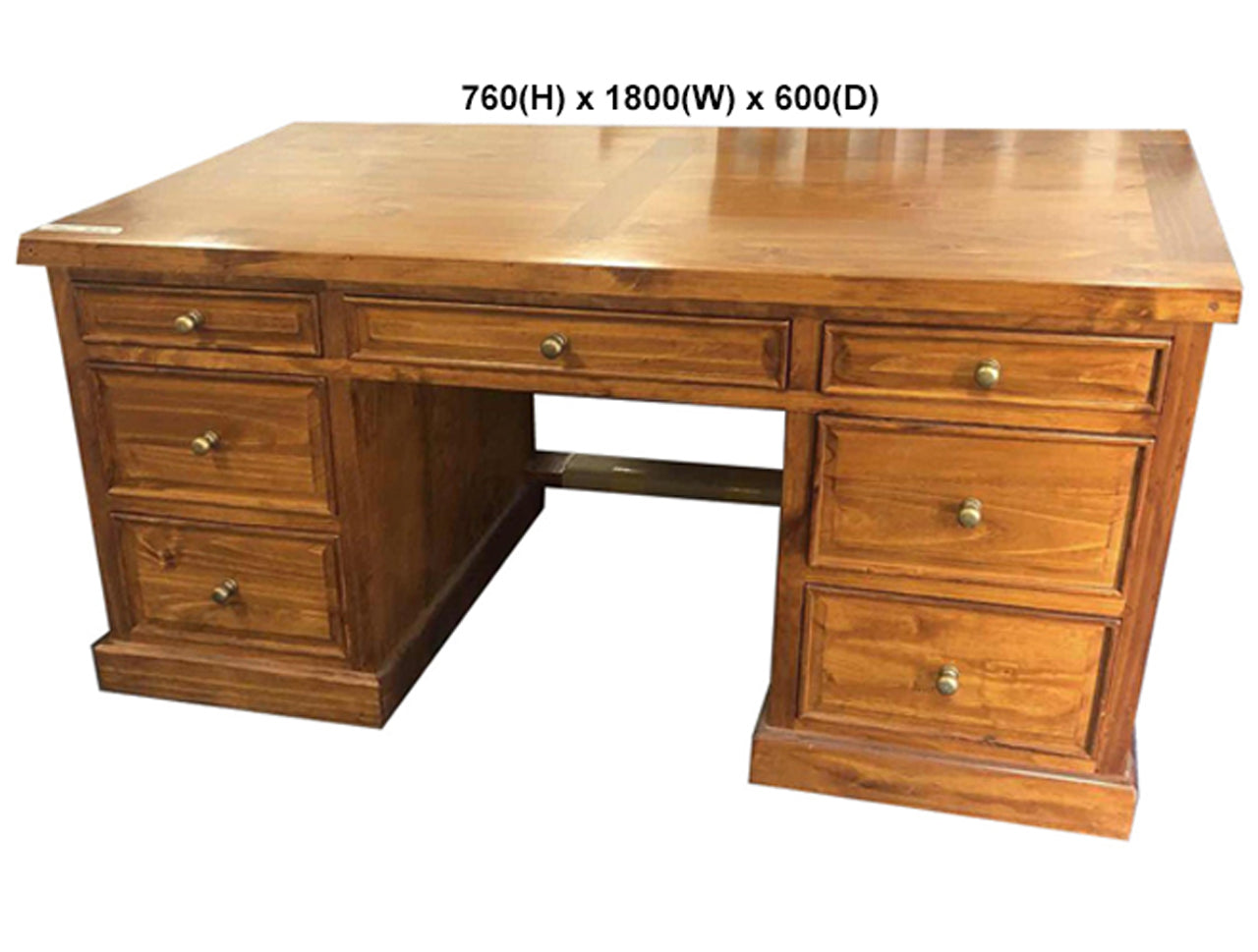 DEVLIN (AUSSIE MADE) DESK WITH PICTURE FRAME COLLECTION - ASSORTED STAINED COLOURS - STARTING FROM $1499