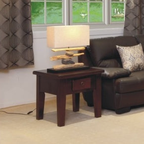 DINH TASSIE OAK LAMP TABLE - 600(W) x 600(D) - CHOICE OF COLOURS