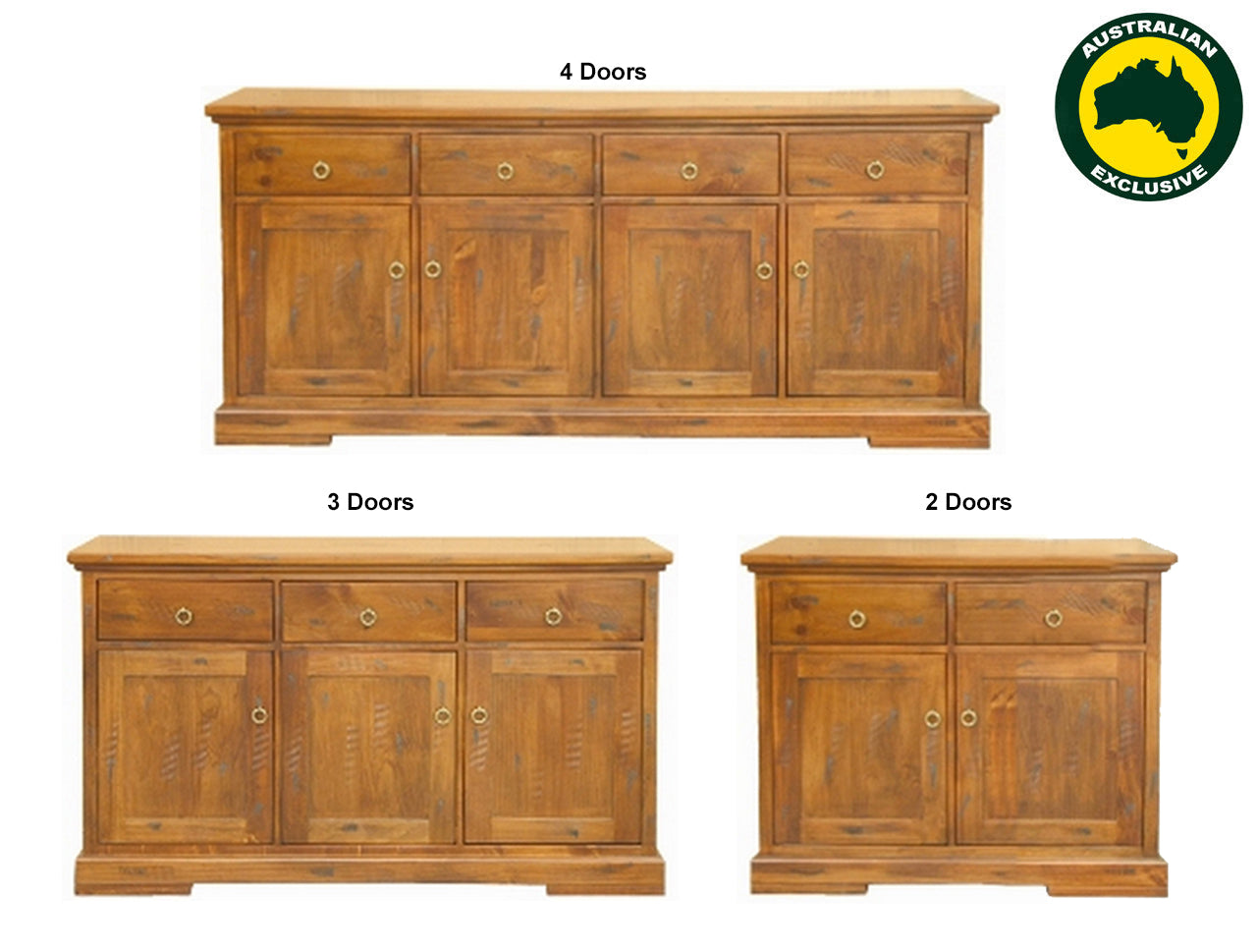 DONSILIA (AUSSIE MADE) BUFFET COLLECTION - ASSORTED STAINED COLOURS - STARTING FROM $899