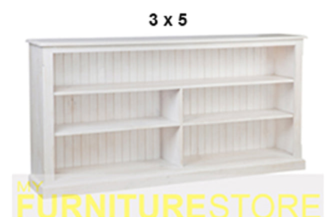 DRAGON (AUSSIE MADE) LOWLINE WITH 70mm FACINGS BOOKCASE COLLECTION - ASSORTED PAINTED COLOURS - STARTING FROM $599