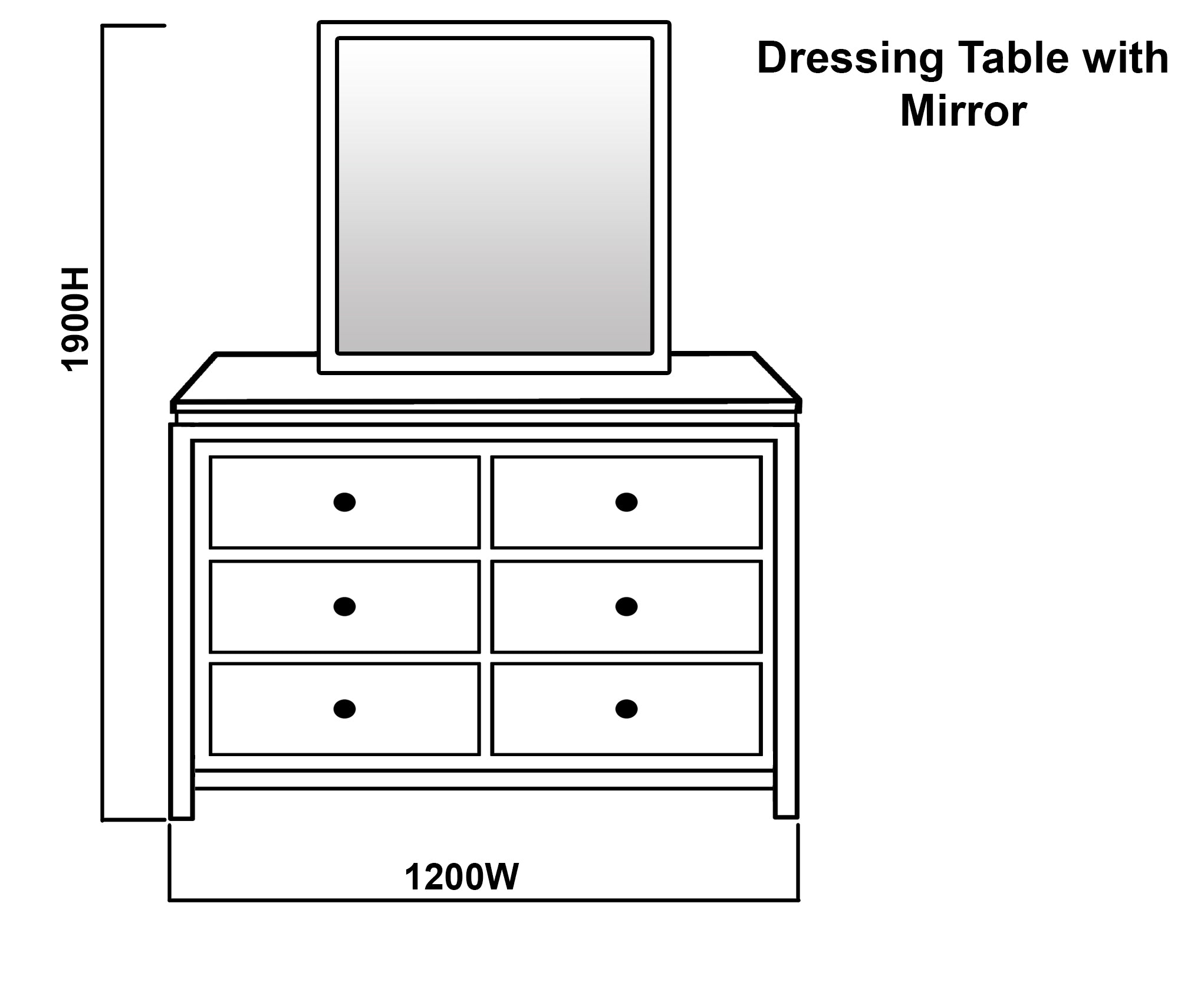 OZARK (AUSSIE MADE) KING 6 PIECE (THE LOT) BEDROOM SUITE - ASSORTED PAINTED COLOURS