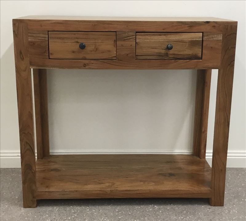 ANDREW  SOLID TIMBER  CONSOLE TABLE   -  NATURAL 
