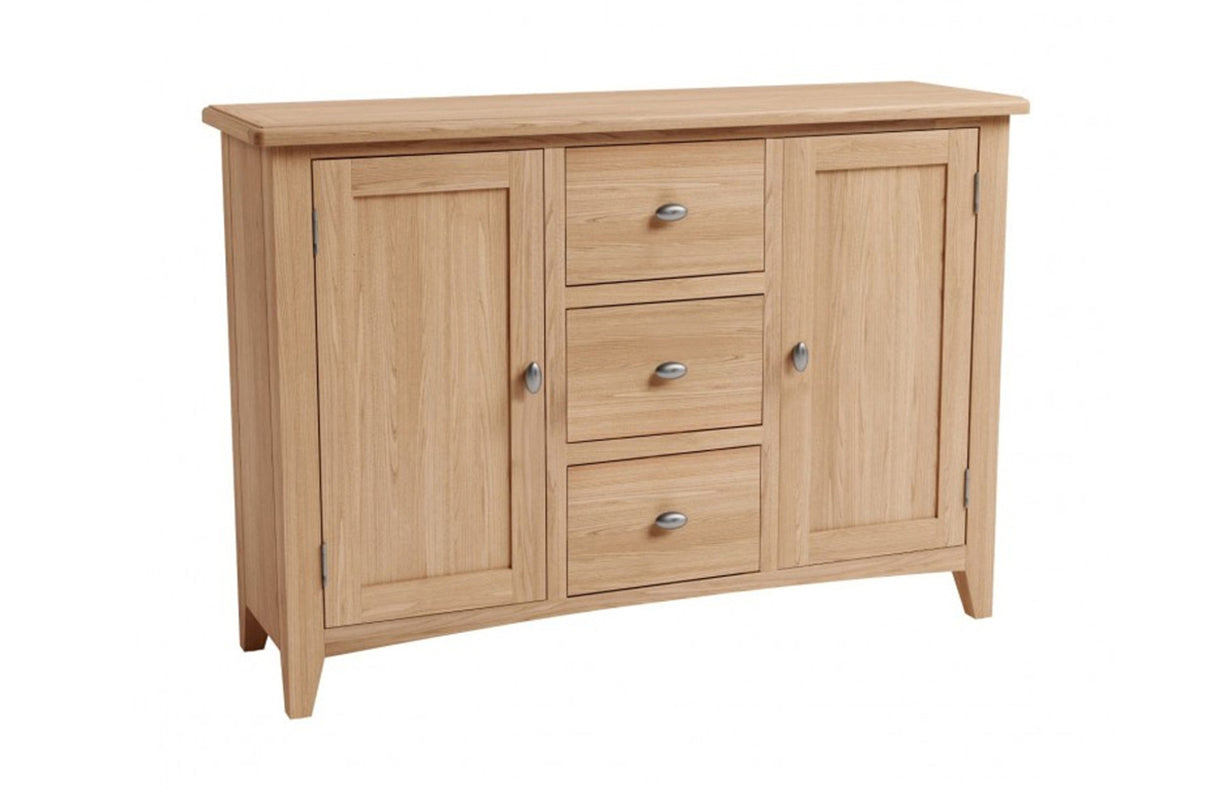  ELEGANCE 2 DOOR 3  DRAWER MEDIUM  SIDEBOARD  (7-1-15) - LIGHT OAK
