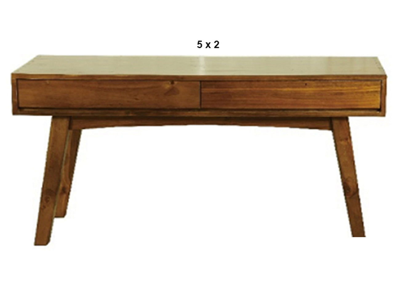EUREKA (AUSSIE MADE) 2 DRAWER DESK COLLECTION - ASSORTED STAINED COLOURS - STARTING FROM $699