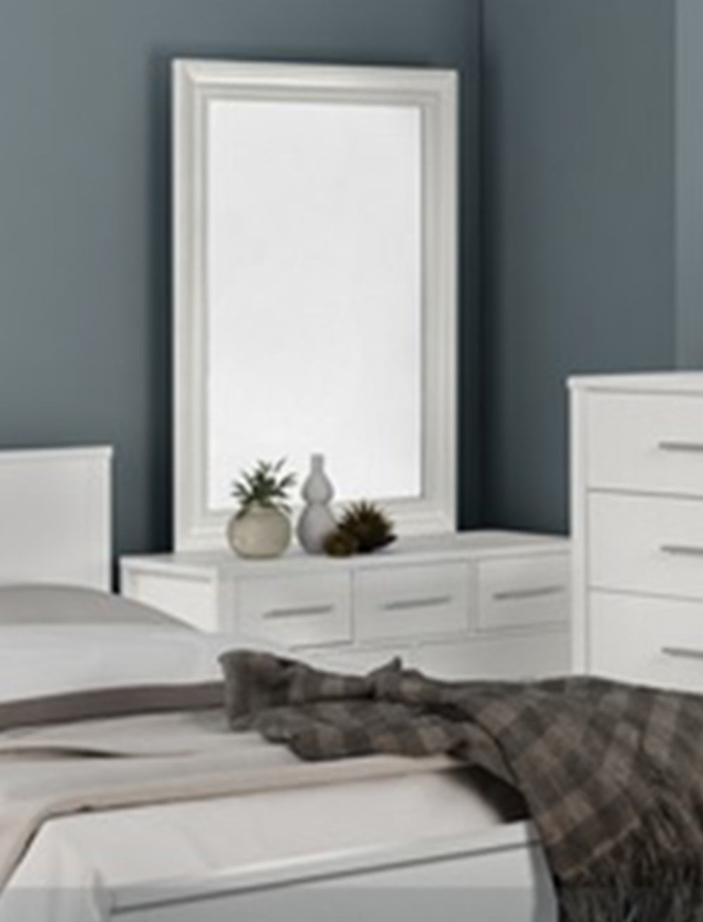 AMAZING 7 DRAWER DRESSING TABLE WITHOUT MIRROR (MODEL:3-18-5) - WHITE 