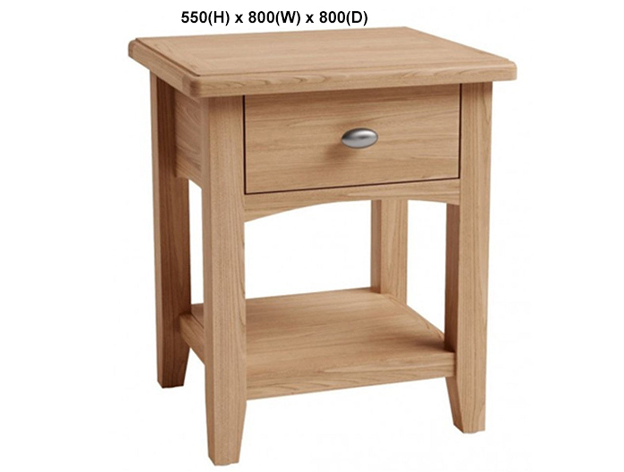 ELEGANCE (AUSSIE MADE) 1 DRAWER LAMP TABLE (NO PARQUETRY) COLLECTION - TASSIE OAK COMBINATION - ASSORTED STAINED COLOURS - STARTING FROM $499