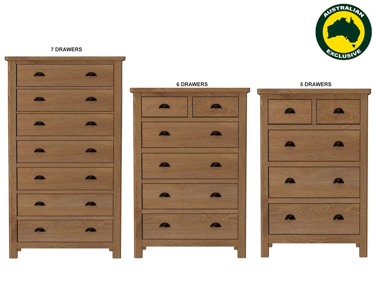 EMINENCE (AUSSIE MADE) TALLBOY COLLECTION - ASSORTED STAINED COLOURS - STARTING FROM $1499