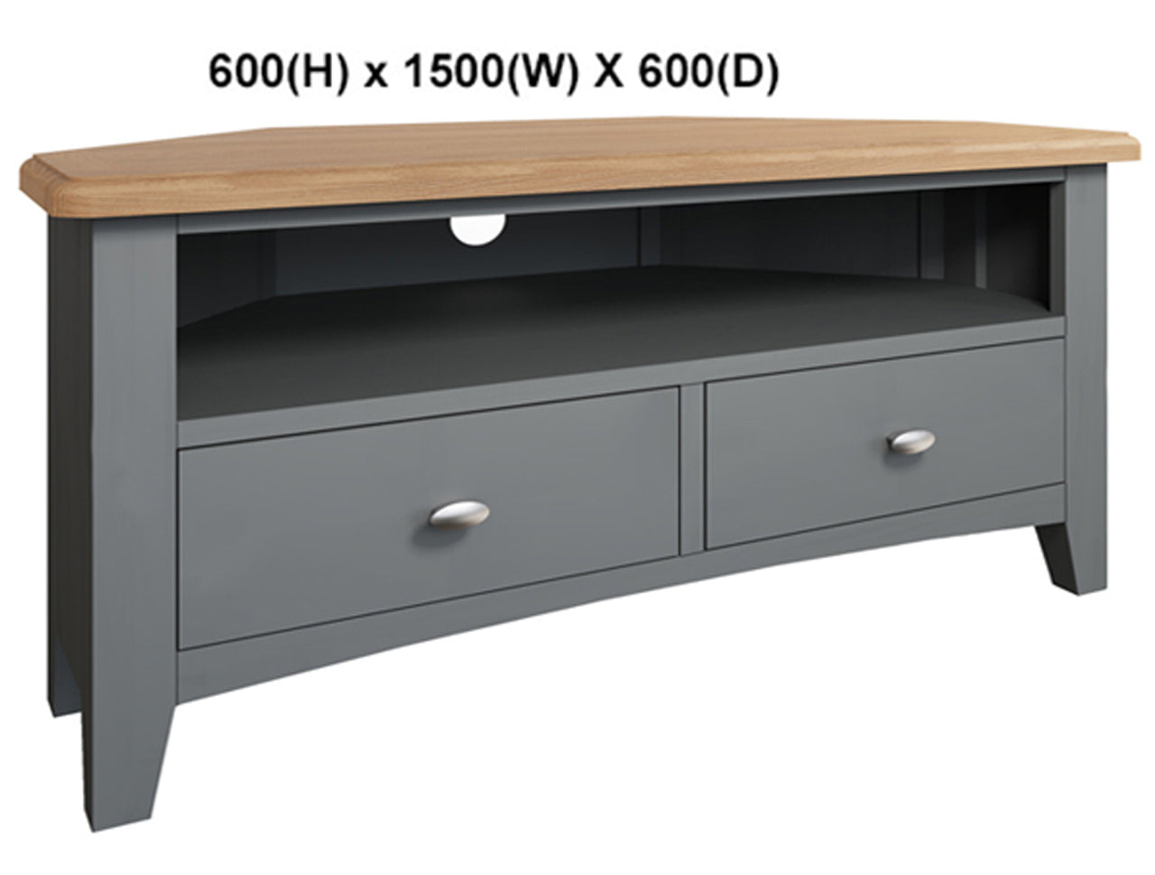 EMMETT (AUSSIE MADE) TV CORNER UNIT WITH 2 DRAWERS COLLECTION - ASSORTED PAINTED COLOURS - STARTING FROM $899