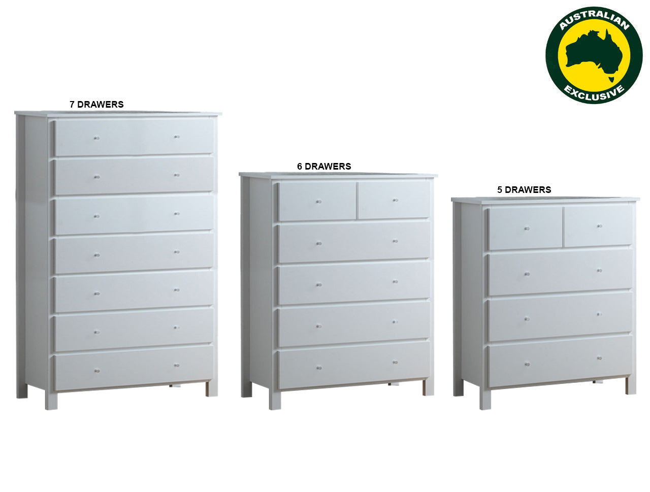 EMPRESS (AUSSIE MADE) TALLBOY COLLECTION - ASSORTED STAINED COLOURS - STARTING FROM $999