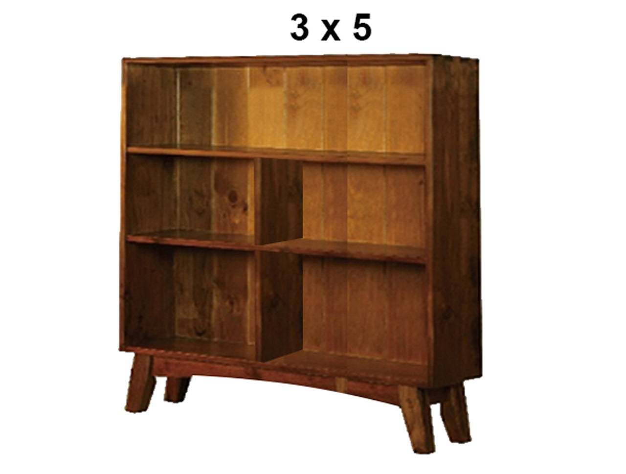 EUREKA (AUSSIE MADE) LOWLINE BOOKCASE COLLECTION - ASSORTED STAINED COLOURS - STARTING FROM $449