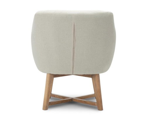 ACCON FABRIC LOUNGE ARMCHAIR - BEIGE
