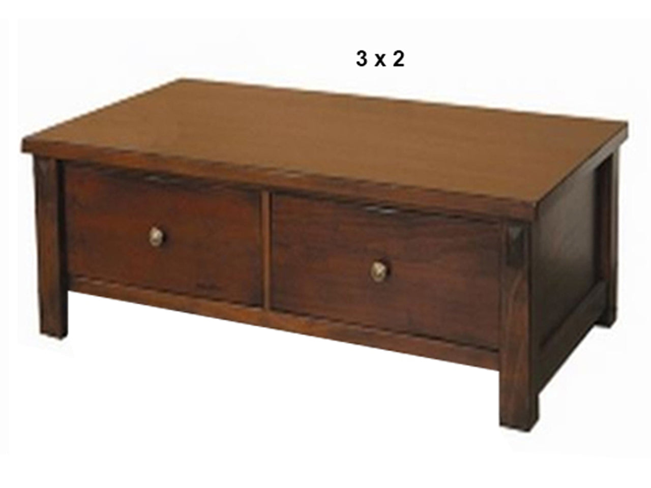FABULOS (AUSSIE MADE) 2 DRAWER COFFEE TABLE COLLECTION - ASSORTED STAINED COLOURS - STARTING FROM $799